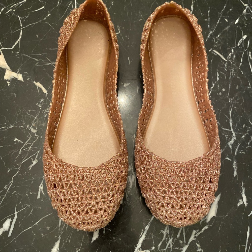 Mini Melissa Lattice Sparkle Flats